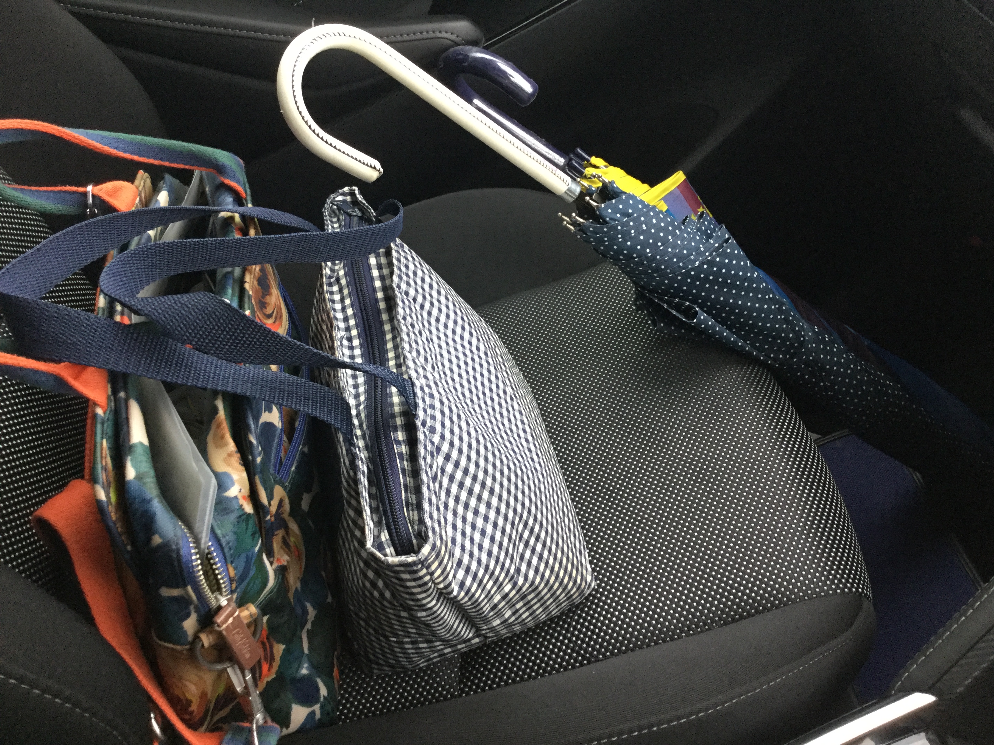 デミオに車内で使う傘立てを購入しました ナポレックス車用傘ホルダー
